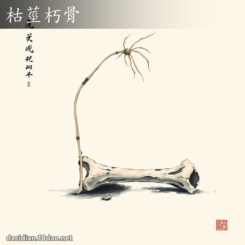 枯莖朽骨 配图