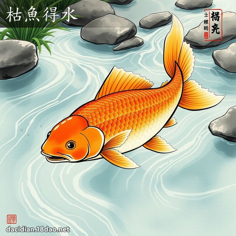 枯鱼得水 配图