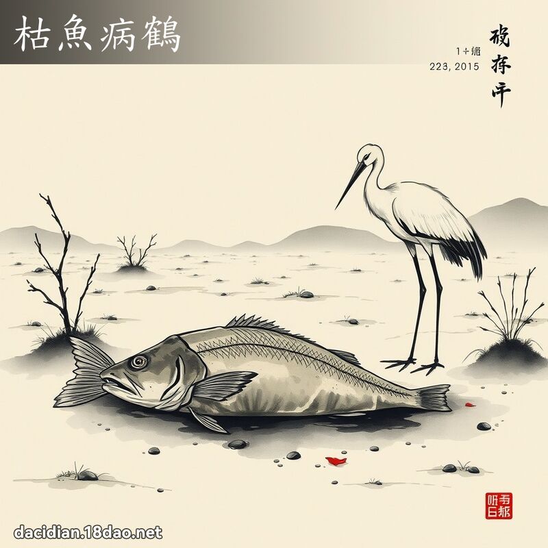 枯鱼病鹤 配图