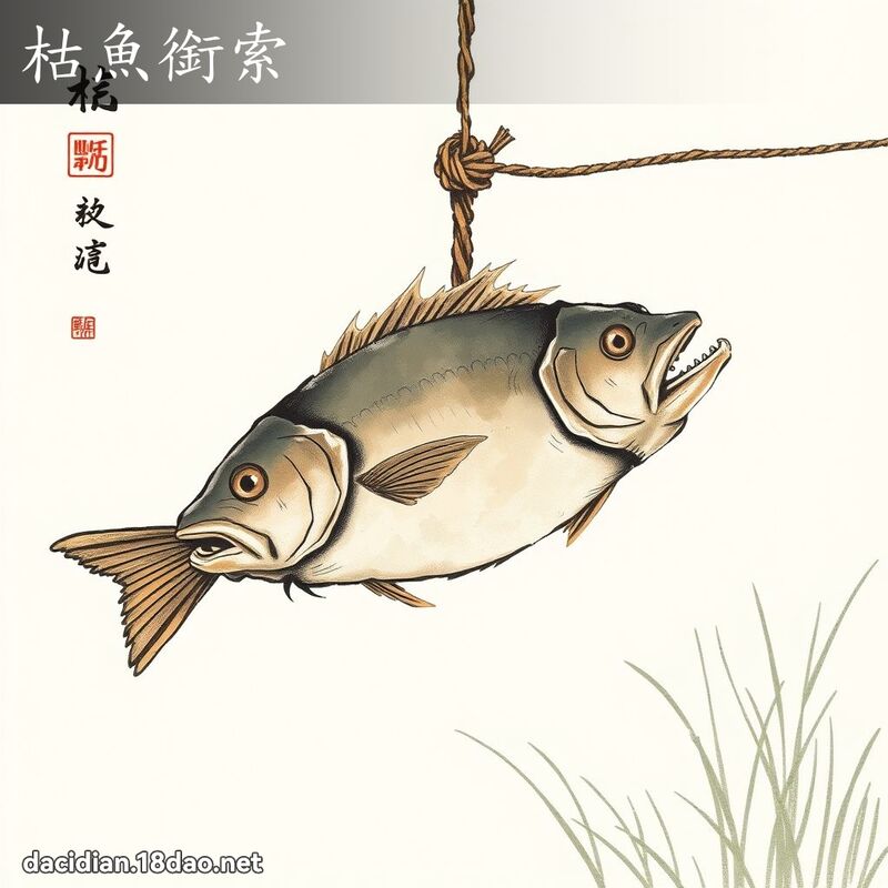 枯鱼衔索 配图