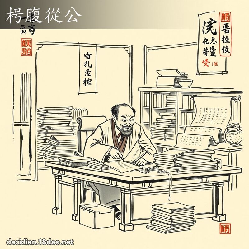 枵腹从公 配图