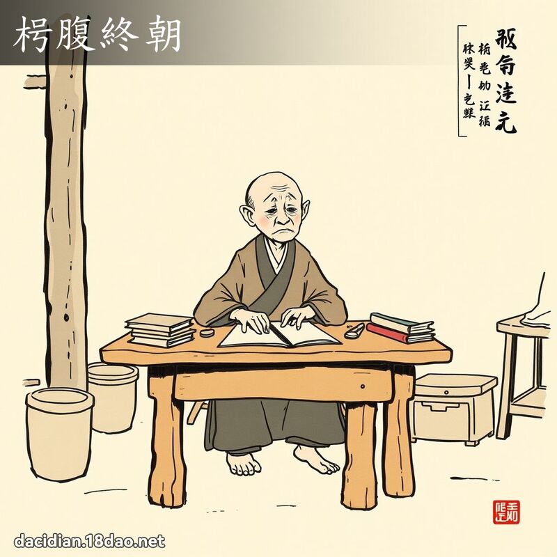 枵腹终朝 配图