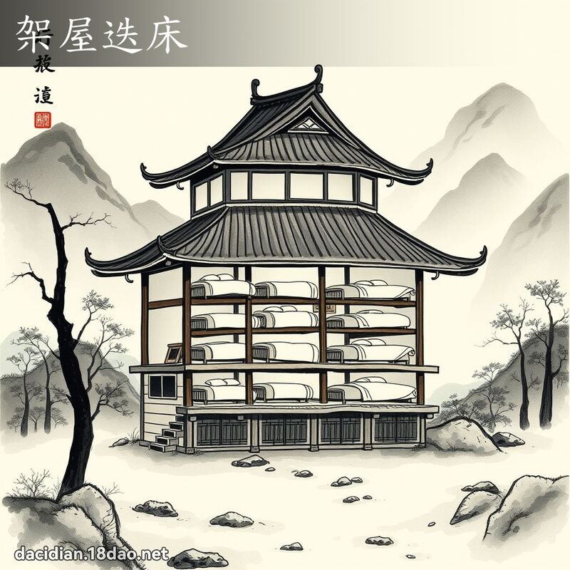 架屋迭床 配图