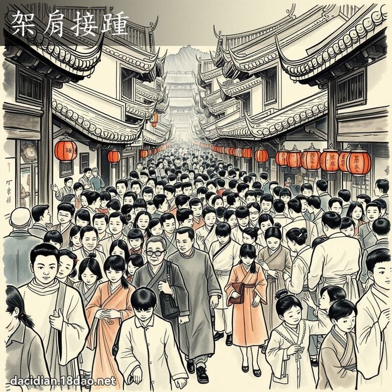 架肩接踵 配图