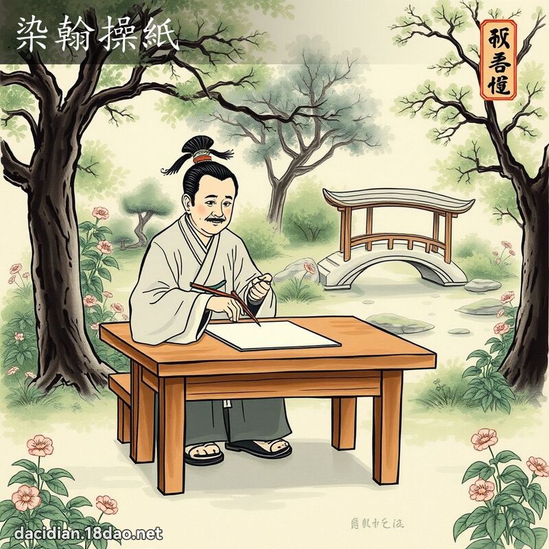 染翰操纸 配图