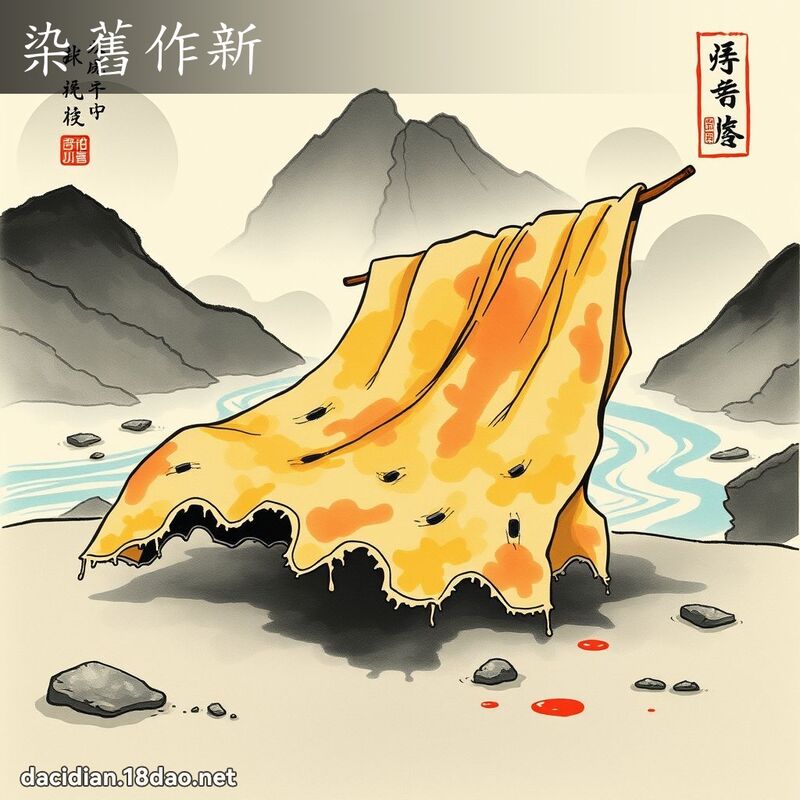 染旧作新 配图