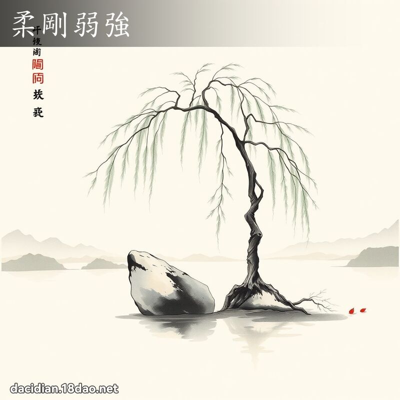 柔刚弱强 配图