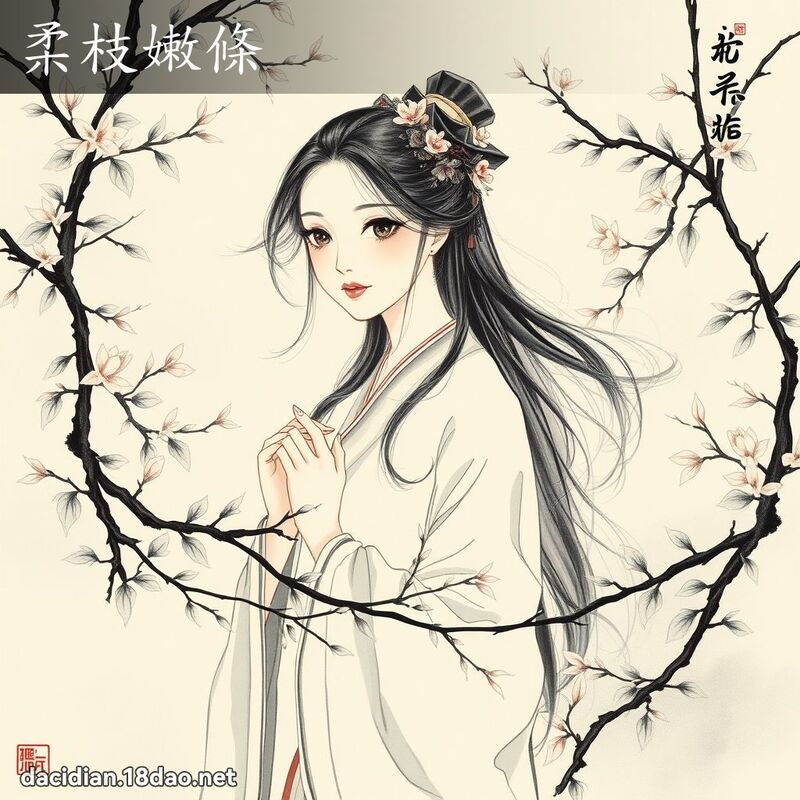 柔枝嫩条 配图