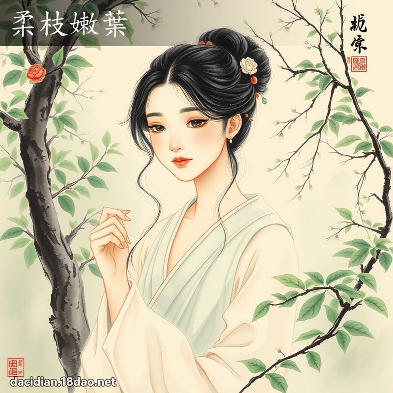 柔枝嫩叶 配图