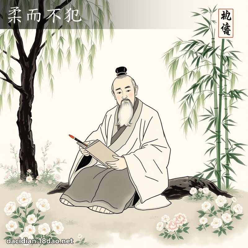 柔而不犯 配图