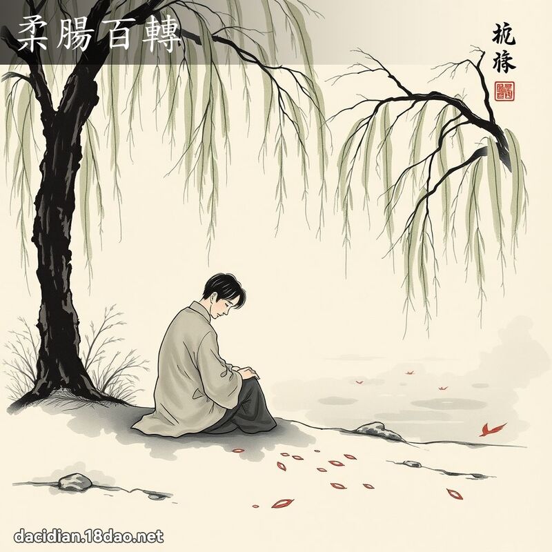 柔腸百轉 - 中華成語配圖