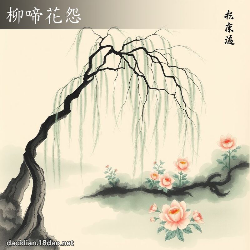 柳啼花怨 配图