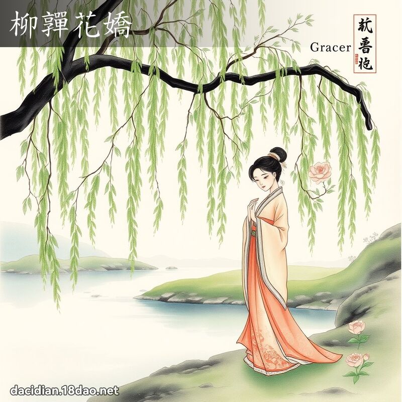 柳嚲花娇 配图