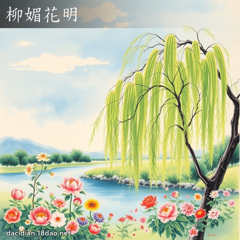 柳媚花明 配图