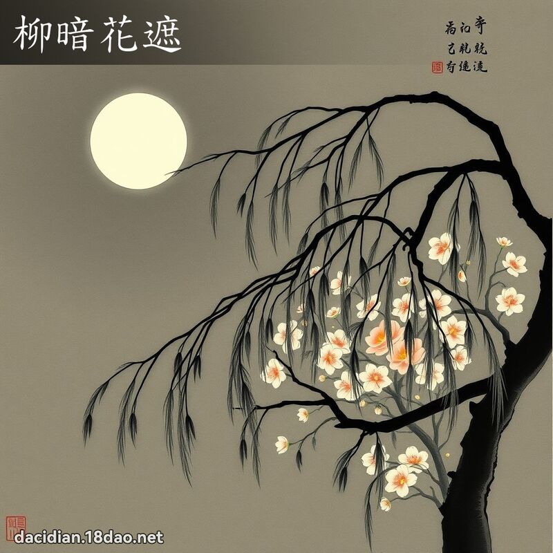 柳暗花遮 配图