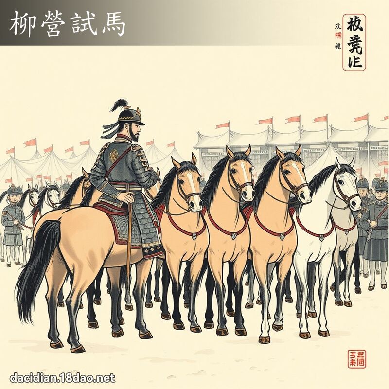 柳营试马 配图
