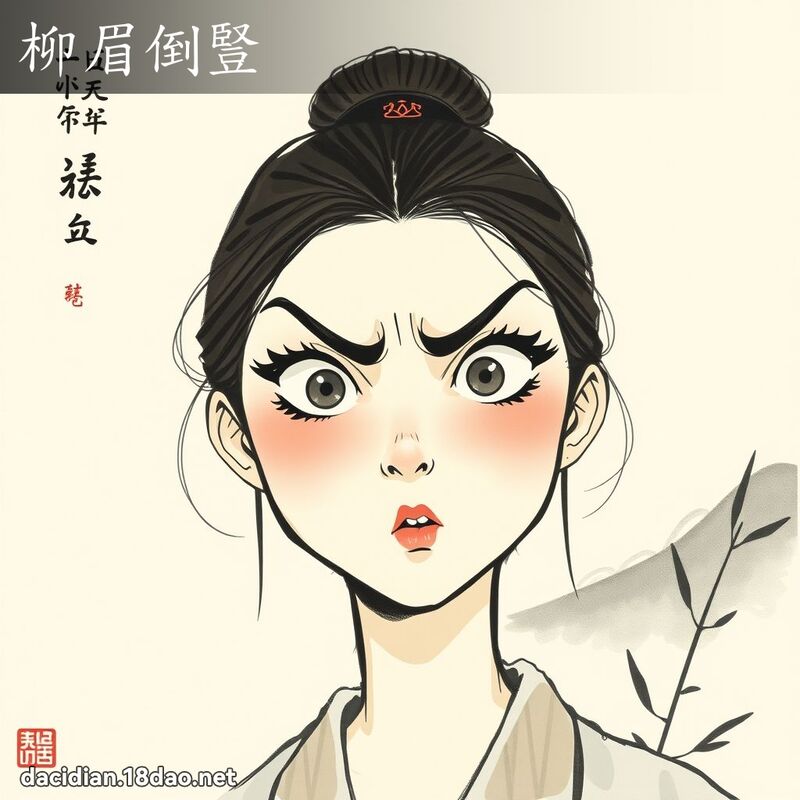 柳眉倒竖 配图