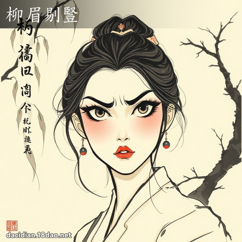 柳眉剔竖 配图
