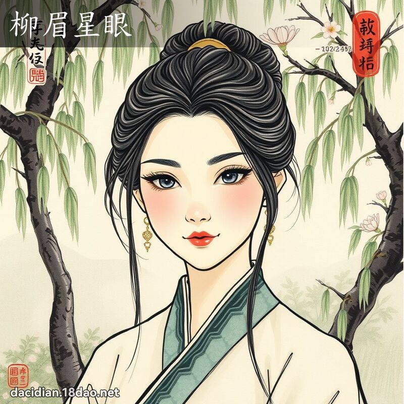 柳眉星眼 配图