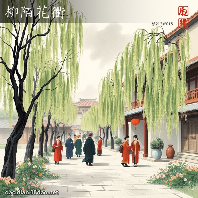柳陌花衢 配图