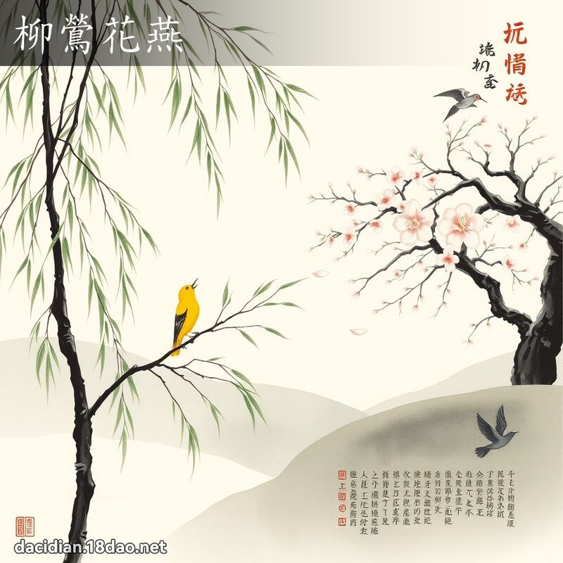 柳鶯花燕 配图