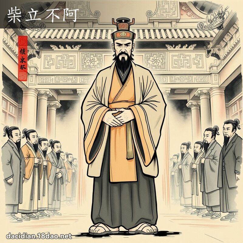 柴立不阿 配图