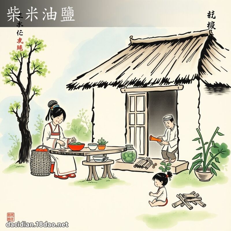 柴米油盐 配图