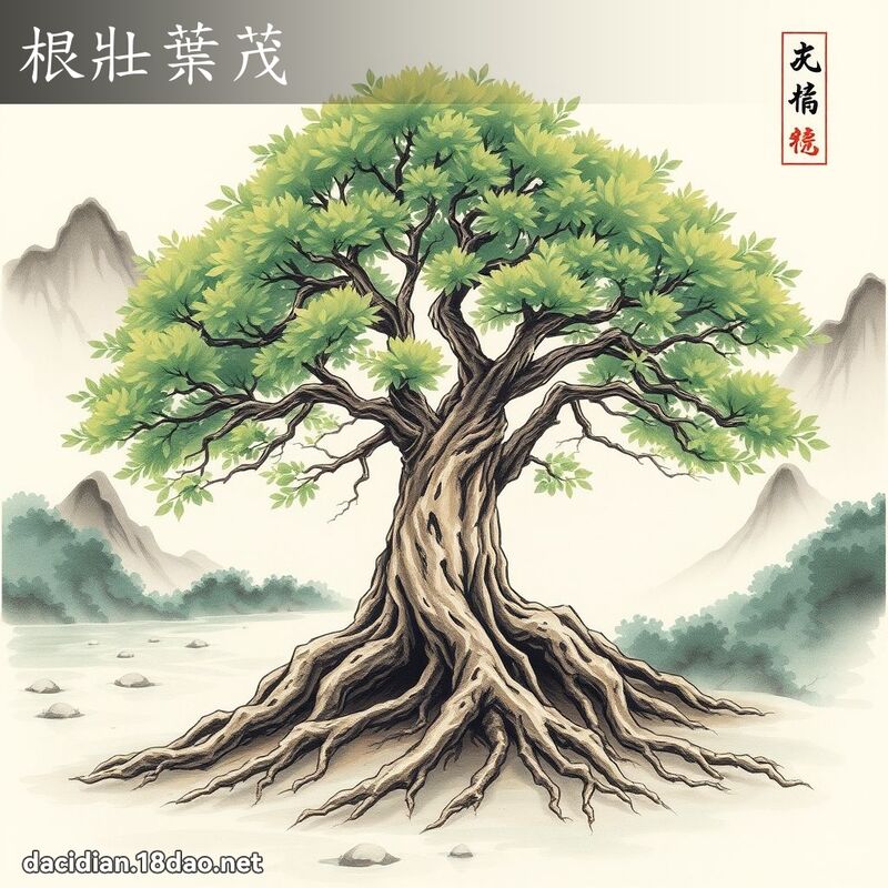 根壮叶茂 配图