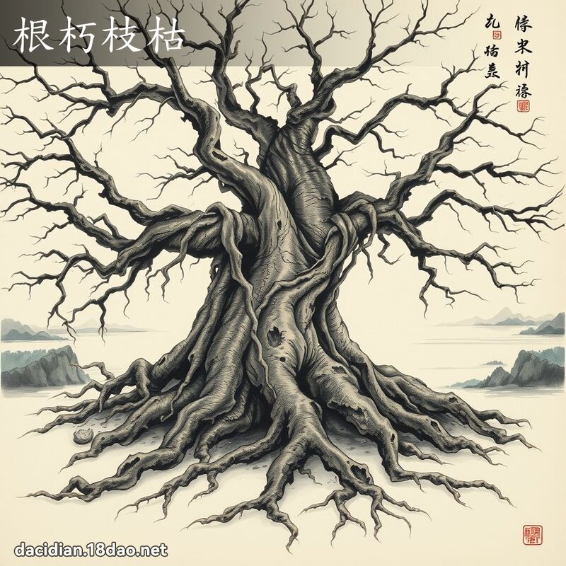 根朽枝枯 配图