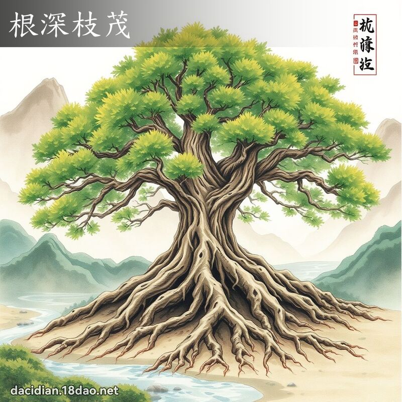 根深枝茂 配图