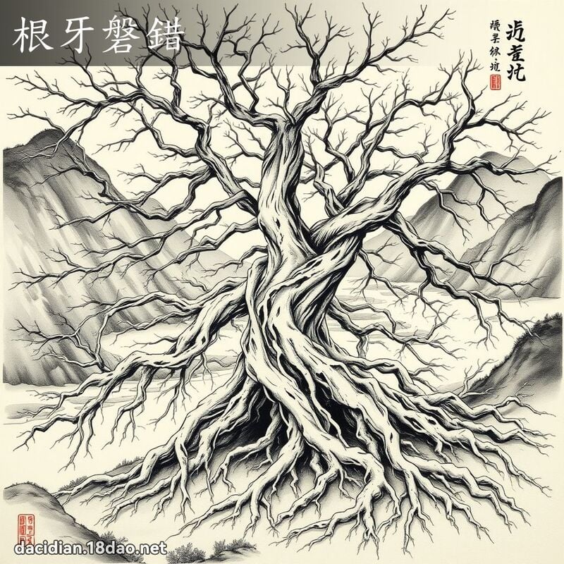 根牙磐错 配图