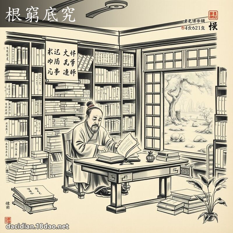 根穷底究 配图