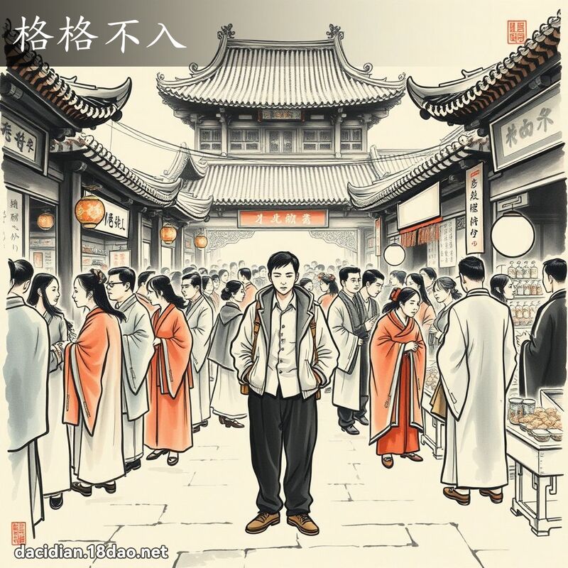 格格不入 配图