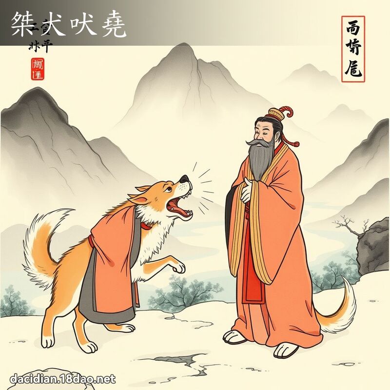 桀犬吠尧 配图