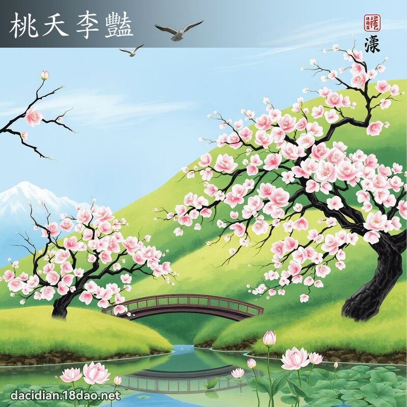 桃夭李艳 配图