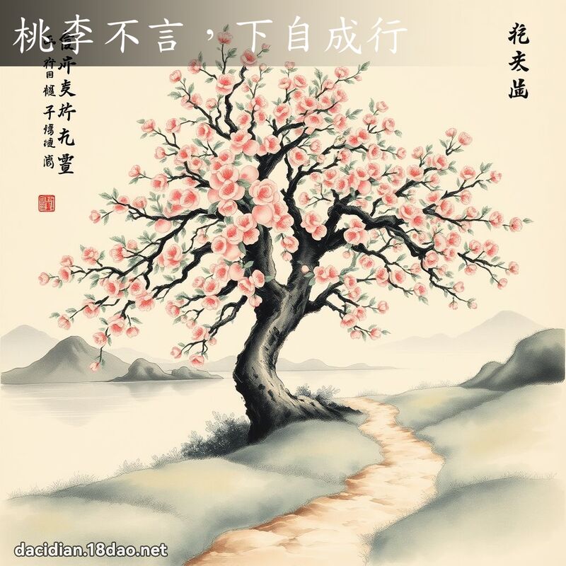 桃李不言,下自成行 配图