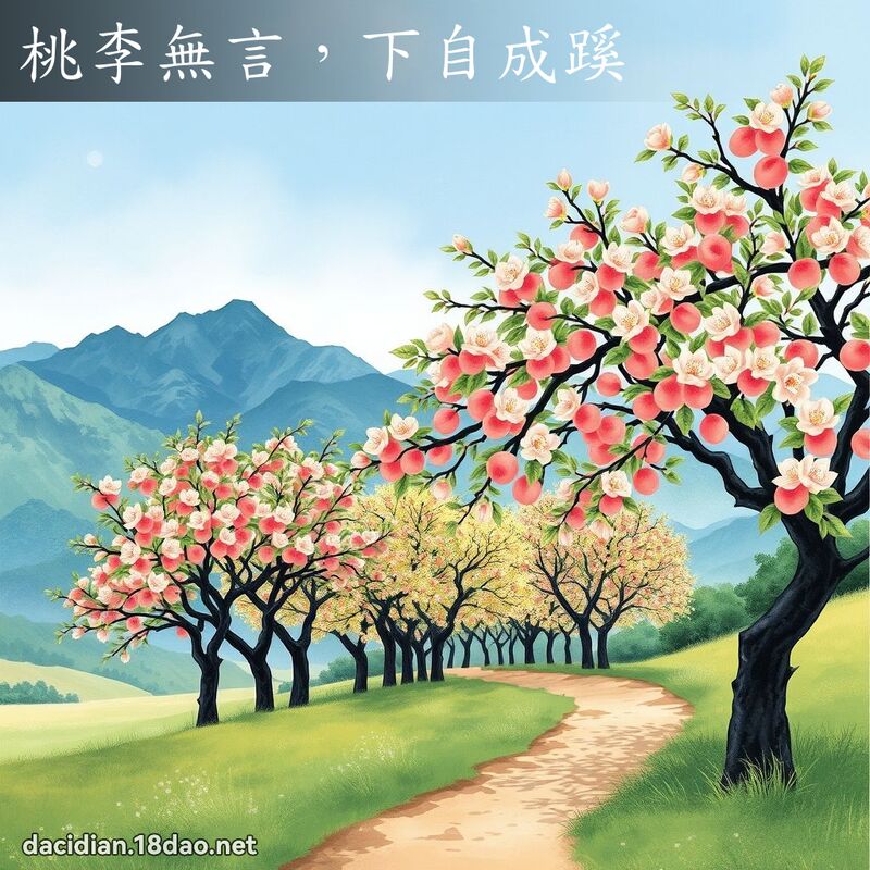 桃李无言,下自成蹊 配图