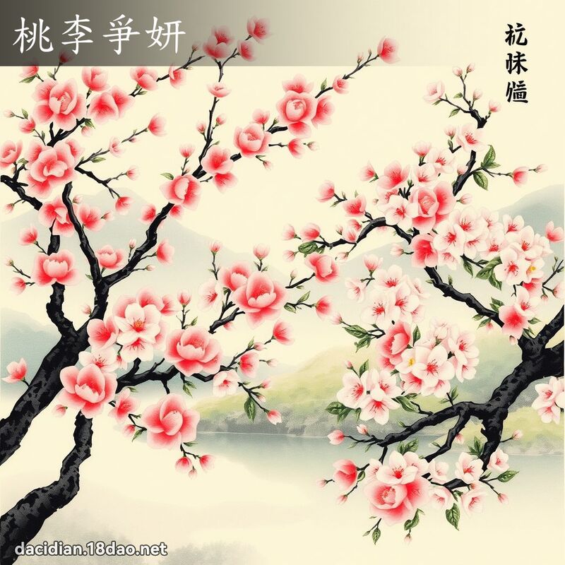 桃李爭妍 配图