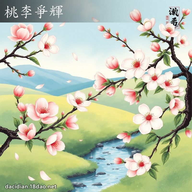 桃李爭辉 配图