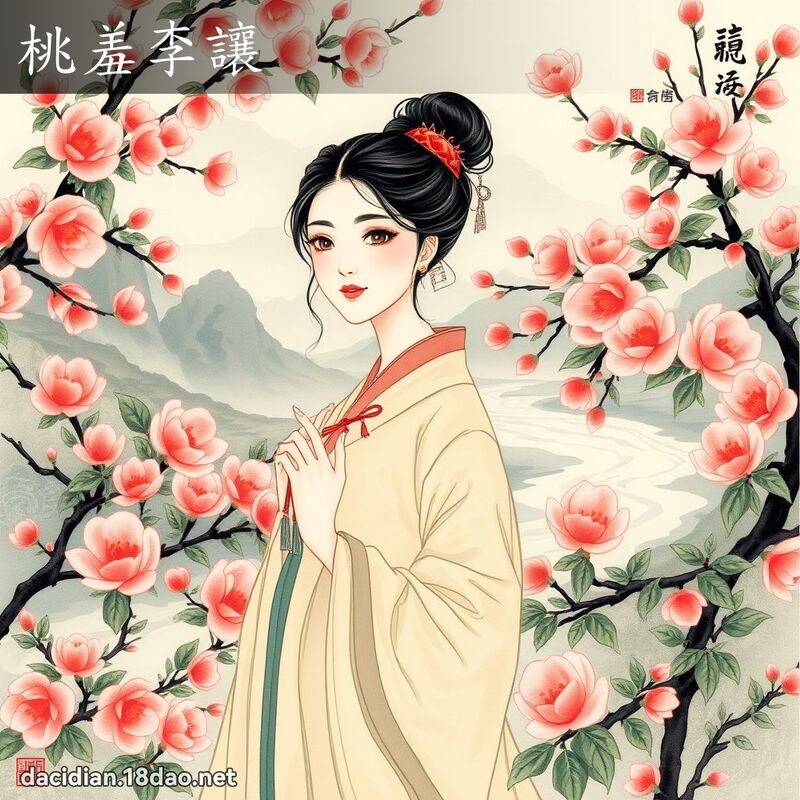 桃羞李让 配图