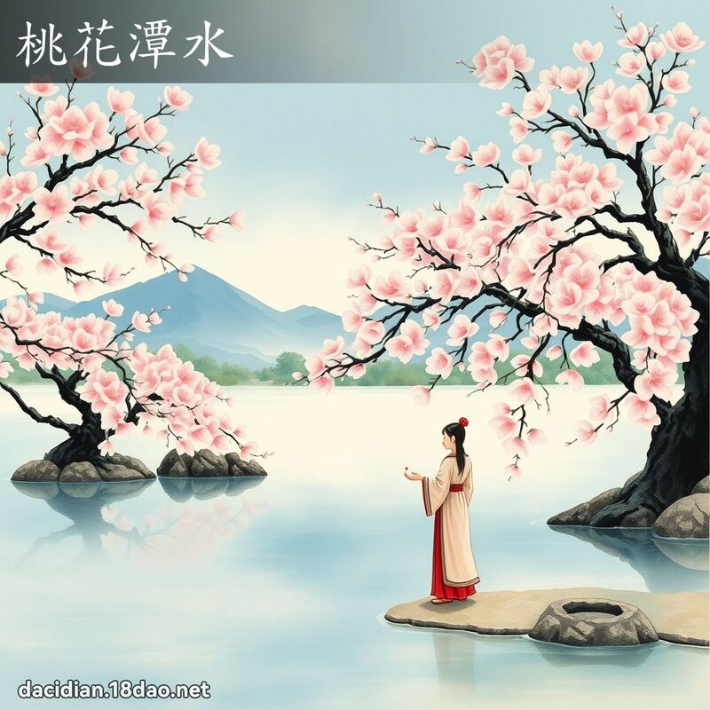 桃花潭水 配图