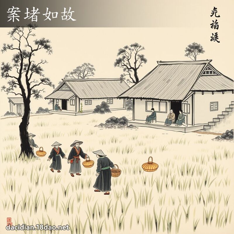 案堵如故 配图