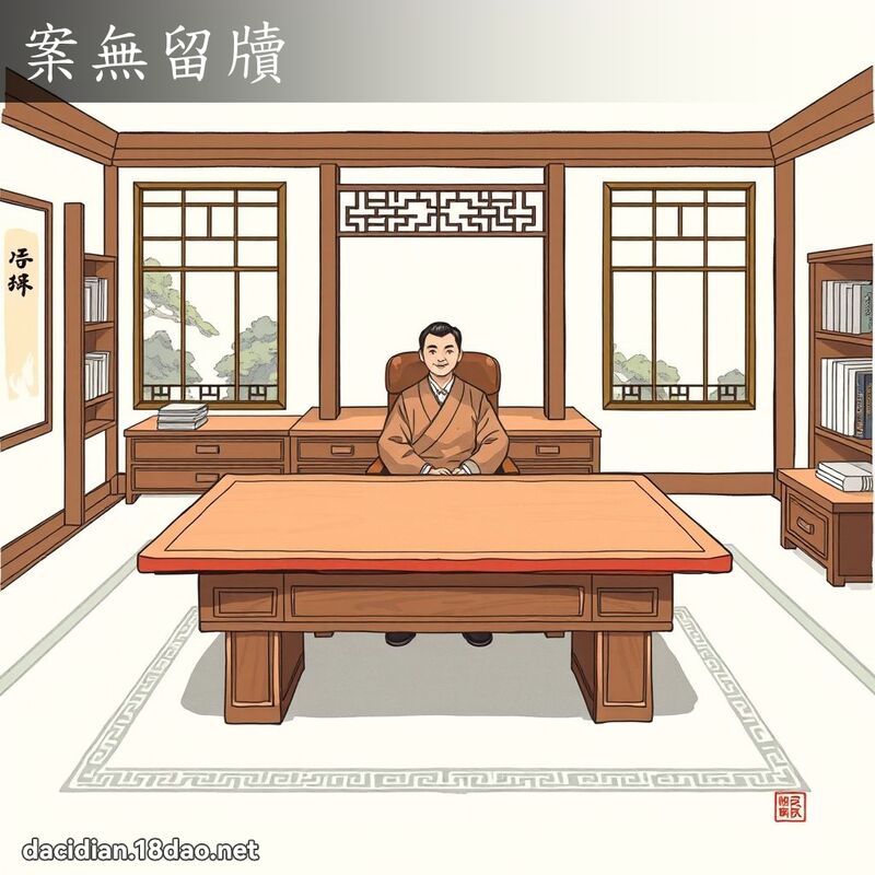 案无留牘 配图