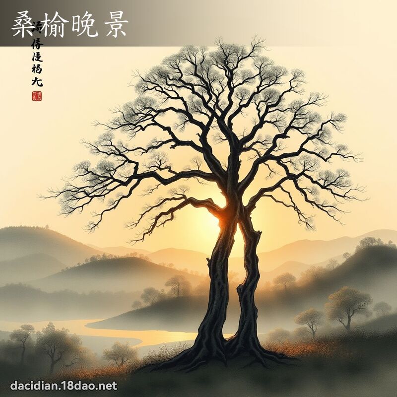 桑榆晚景 配图