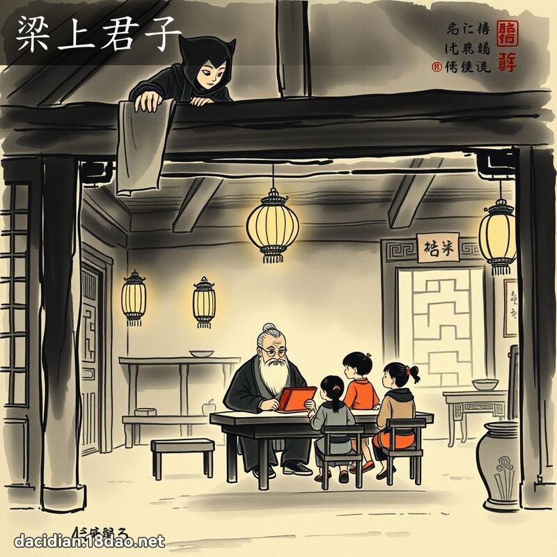 梁上君子 配图