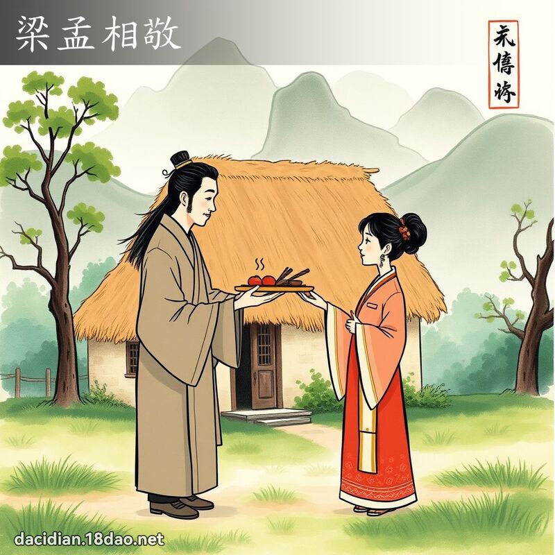 梁孟相敬 配图