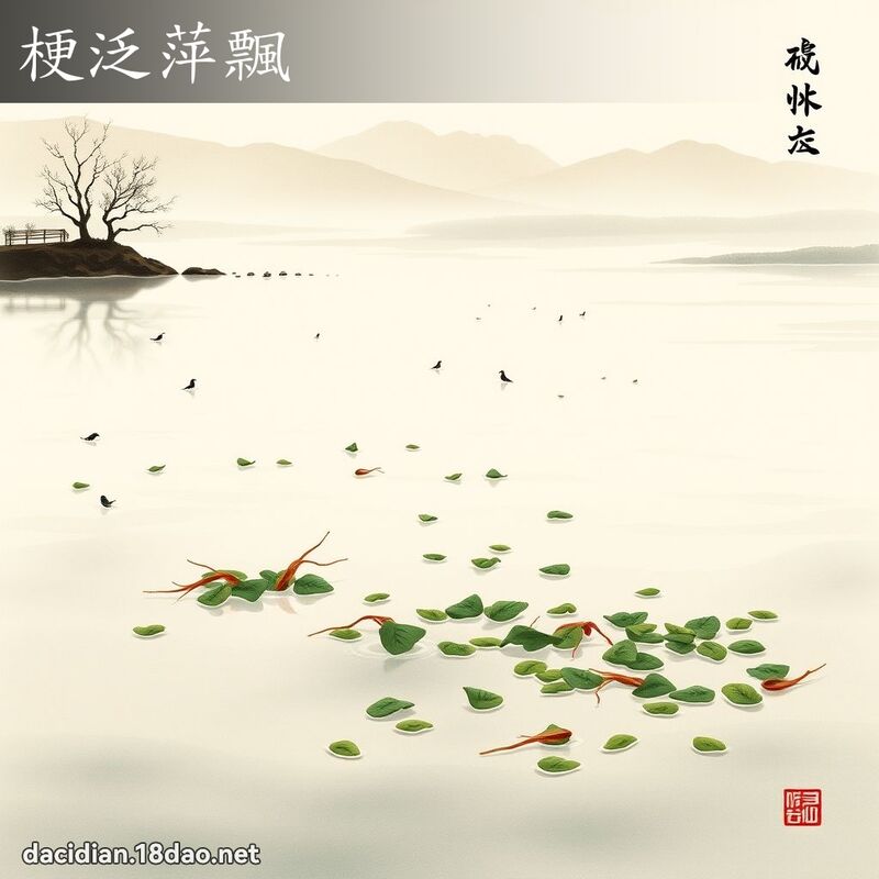 梗泛萍飘 配图