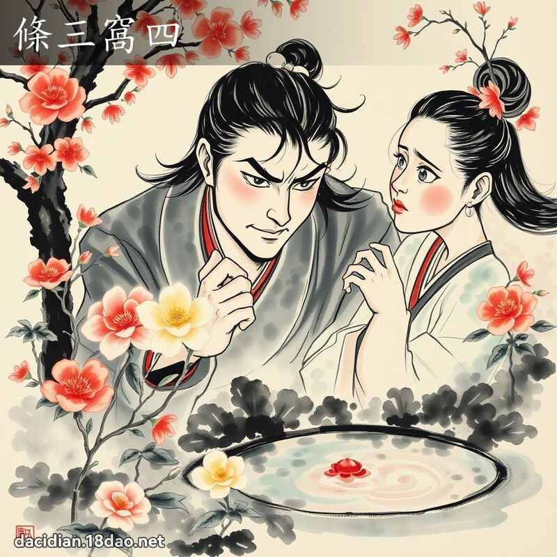 条三窝四 配图