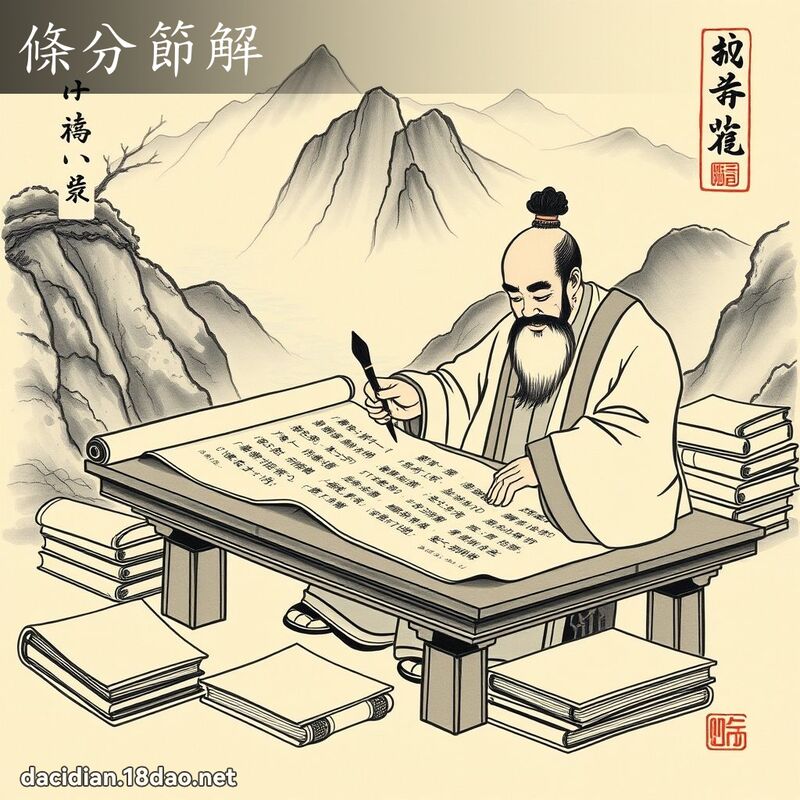 条分节解 配图