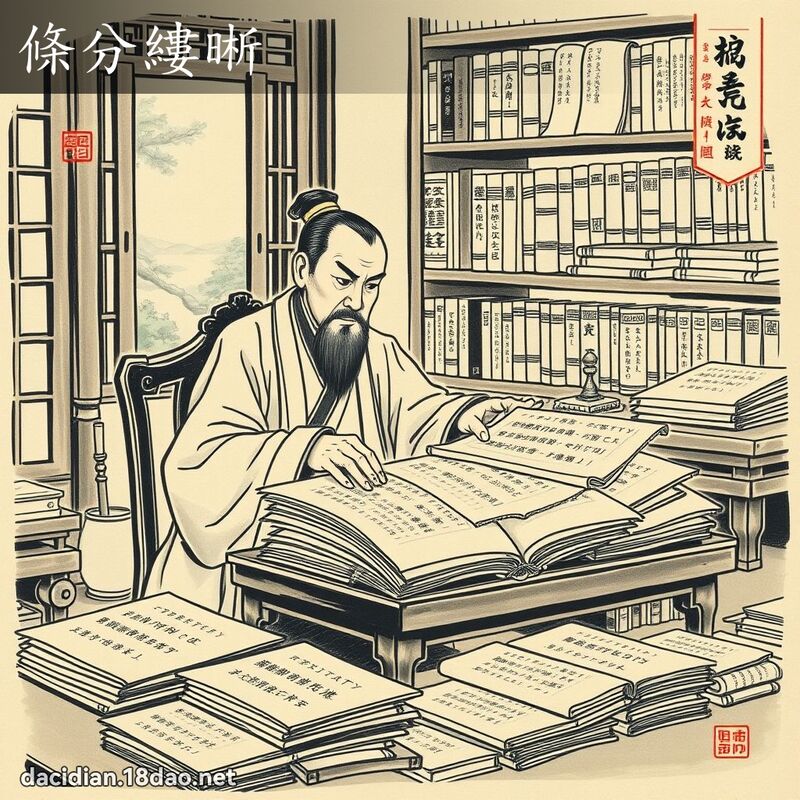 条分缕晰 配图
